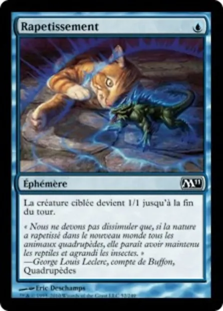 Rapetissement, carte Magic M11 52 — extension Magic 2011