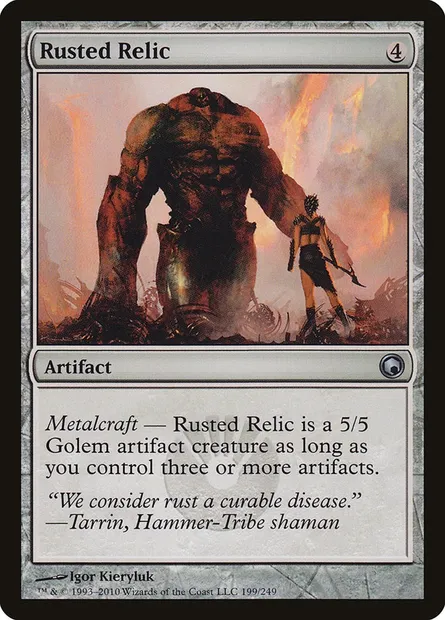 Rusted Relic, Magic card SOM 199 — Scars of Mirrodin set