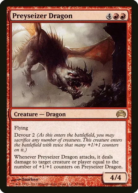 Preyseizer Dragon, Magic card PC2 50 — Planechase 2012 set