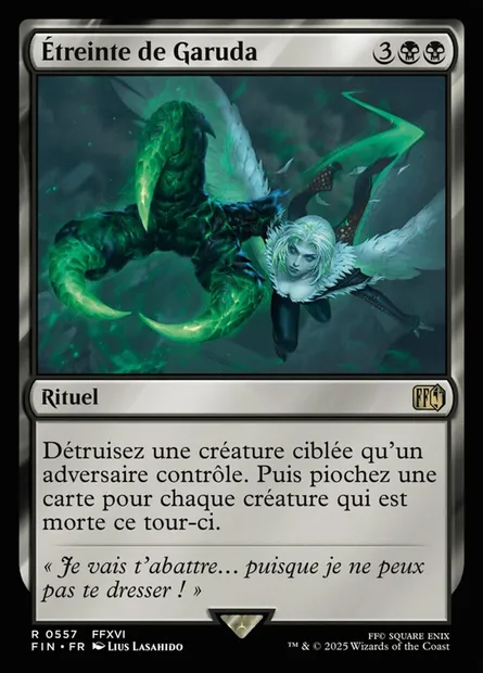 Étreinte de Garuda, carte Magic FIN 557 — extension Final Fantasy