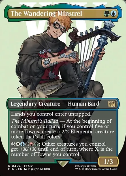 The Wandering Minstrel, Magic card FIN 403 — Final Fantasy set
