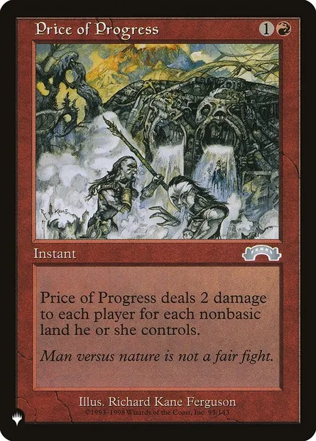 Price of Progress, Magic card PLST EXO-95 — The List set