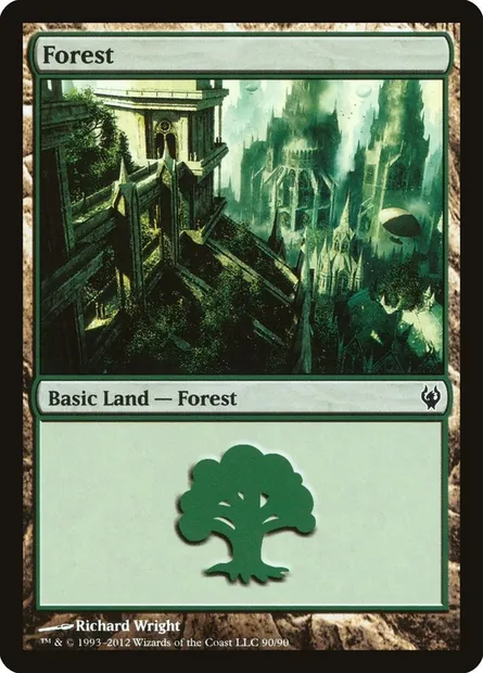 Forêt, carte Magic DDJ 90 — extension Duel Decks: Izzet vs. Golgari