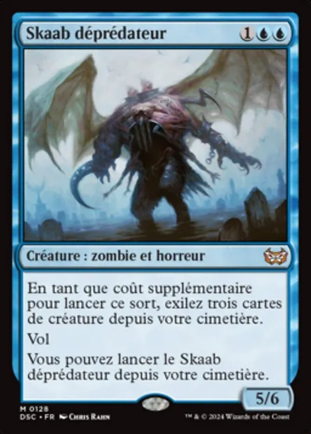Skaab déprédateur, carte Magic DSC 128 — extension Duskmourn: House of Horror Commander