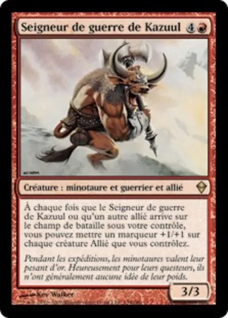 Seigneur de guerre de Kazuul, carte Magic ZEN 134 — extension Zendikar