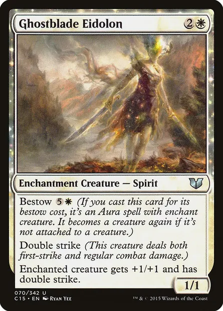 Ghostblade Eidolon, Magic card C15 70 — Commander 2015 set