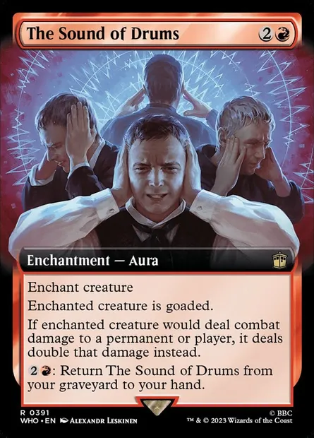 Le bruit des tambours, carte Magic WHO 391 — extension Doctor Who
