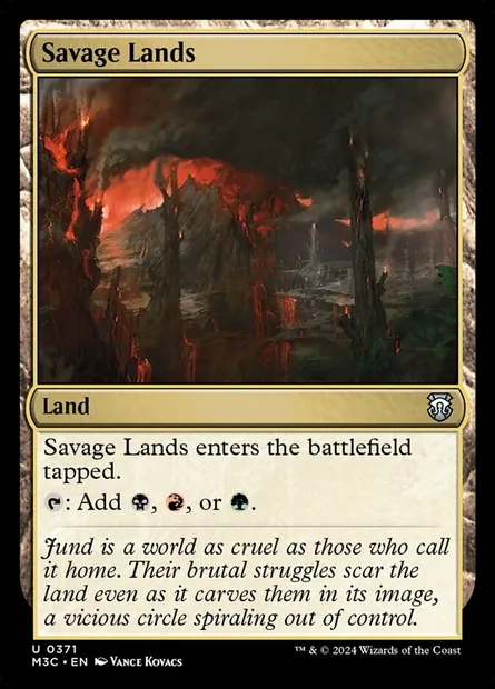 Savage Lands, Magic card M3C 371 — Modern Horizons 3 Commander set