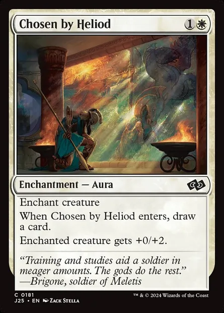 Chosen by Heliod, Magic card J25 181 — Foundations Jumpstart set