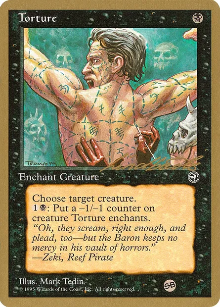 Torture, Magic card PTC ll59sb — Pro Tour Collector Set set