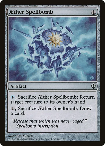Aether Spellbomb, Magic card ARC 102 — Archenemy set