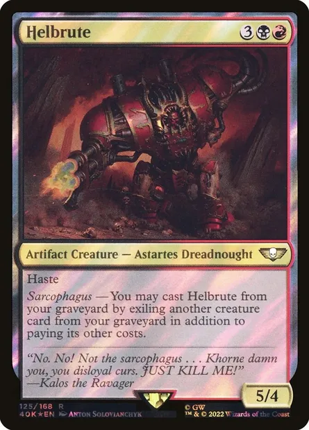 Helbrute, Magic card 40K 125★ — Warhammer 40,000 Commander set