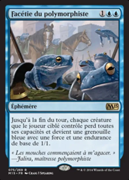 Facétie du polymorphiste, carte Magic M15 75 — extension Magic 2015