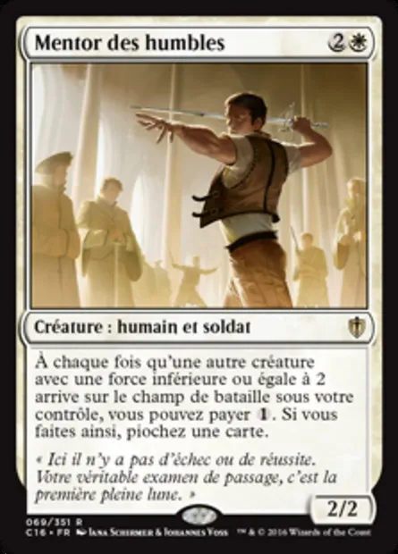 Mentor des humbles, carte Magic C16 69 — extension Commander 2016