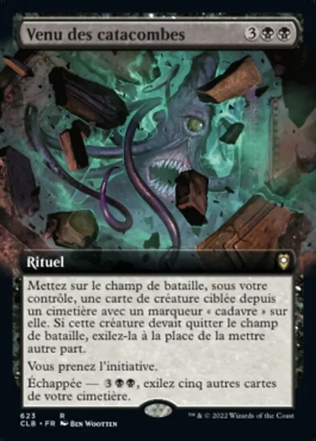 Venu des catacombes, carte Magic CLB 623 — extension Commander Légendes : la bataille de la Porte de Baldur