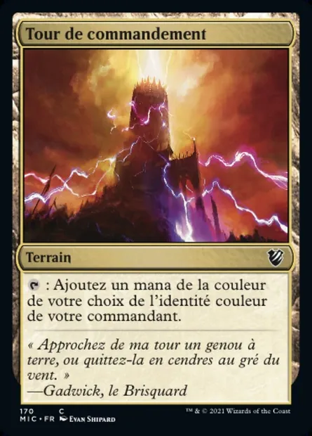 Tour de commandement, carte Magic MIC 170 — extension Midnight Hunt Commander