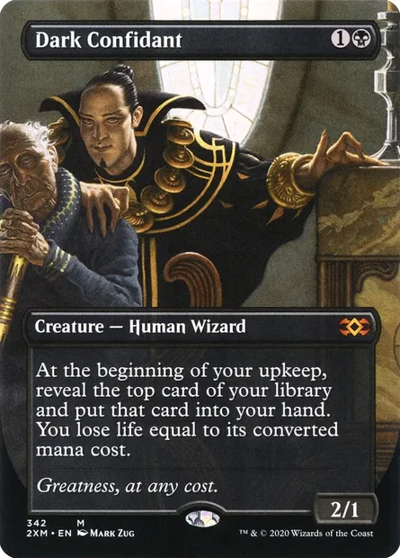Obscur confident, carte Magic 2XM 342 — extension Double Masters