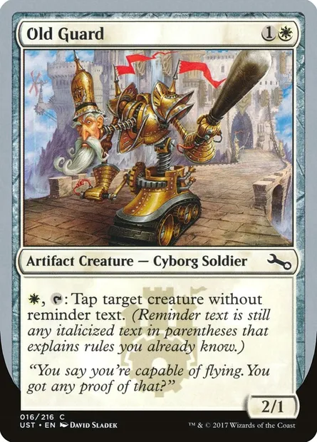 Old Guard, carte Magic UST 16 — extension Unstable