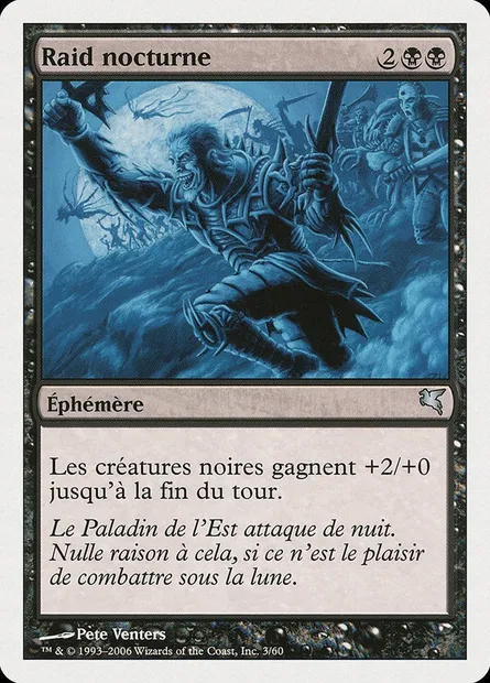 Raid nocturne, carte Magic PSAL A3 — extension Salvat 2005