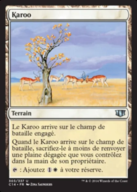 Karoo, carte Magic C14 303 — extension Commander 2014