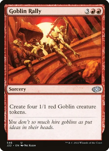 Goblin Rally, Magic card J22 546 — Jumpstart 2022 set