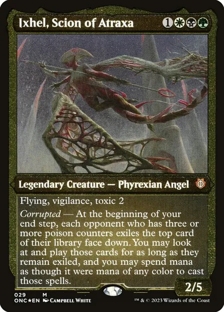Ixhel, scion d'Atraxa, carte Magic ONC 29 — extension Phyrexia: All Will Be One Commander