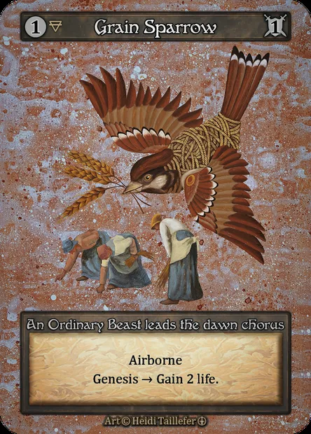 Grain Sparrow, Sorcery card ATH 028 — Arthurian Legends set