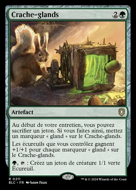 Crache-glands, carte Magic BLC 211 — extension Bloomburrow Commander