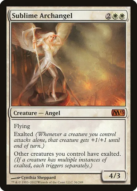 Sublime Archangel, Magic card M13 36 — Magic 2013 set