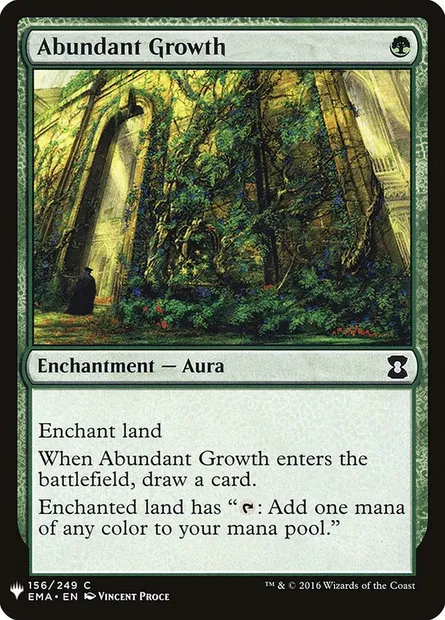 Abundant Growth, Magic card PLST EMA-156 — The List set