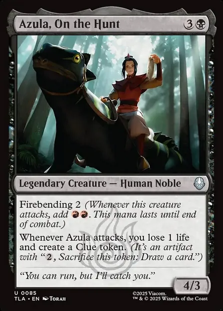 Azula, On the Hunt, Magic card TLA 85 — Avatar: The Last Airbender set