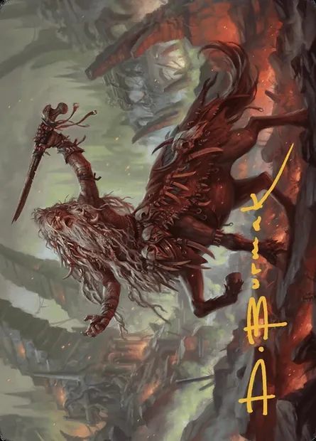 Yarus, Roar of the Old Gods // Yarus, Roar of the Old Gods, carte Magic AMKM 24 — extension Murders at Karlov Manor Art Series