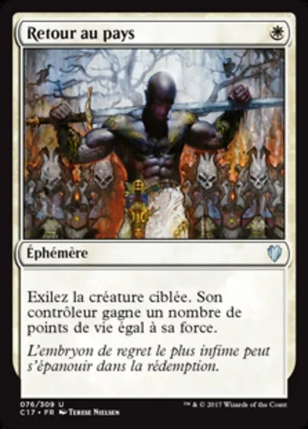 Retour au pays, carte Magic C17 76 — extension Commander 2017