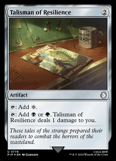 Talisman de résistance, carte Magic PIP 778 — extension Fallout