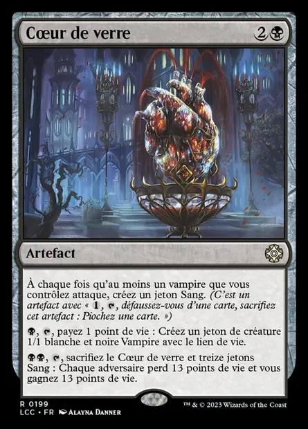 Cœur de verre, carte Magic LCC 199 — extension The Lost Caverns of Ixalan Commander