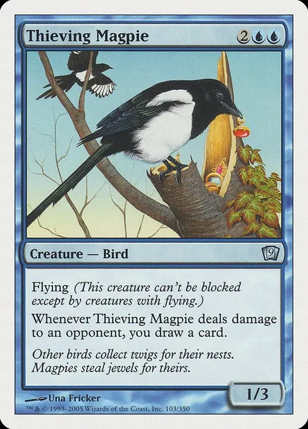 Pie voleuse, carte Magic 9ED 103 — extension Neuvième Edition