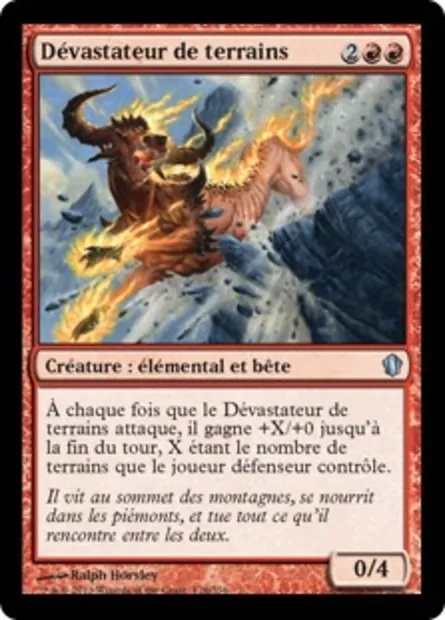 Dévastateur de terrains, carte Magic C13 126 — extension Commander 2013