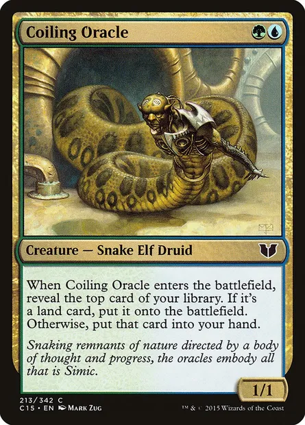 Coiling Oracle, Magic card C15 213 — Commander 2015 set