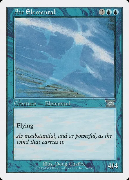 Air Elemental, Magic card 6ED 56 — Classic Sixth Edition set