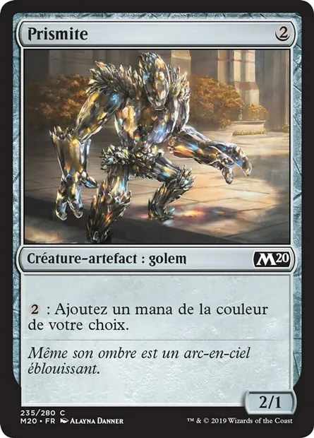 Prismite, carte Magic M20 235 — extension Core Set 2020