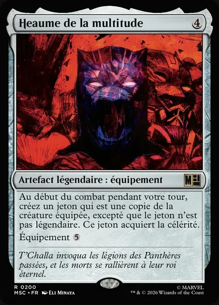 Heaume de la multitude, carte Magic MSC 200 — extension Marvel Super Heroes Commander