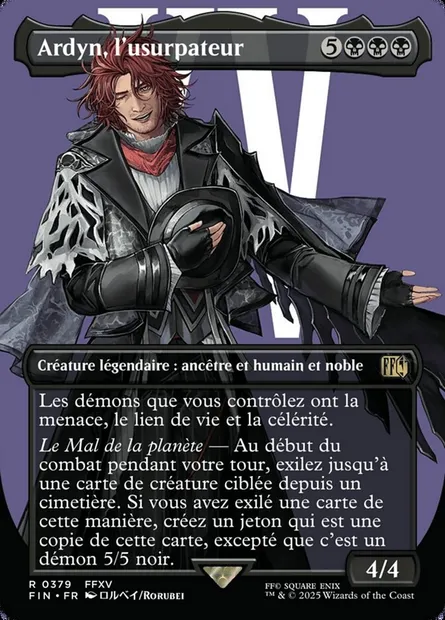 Ardyn, l'usurpateur, carte Magic FIN 379 — extension Final Fantasy