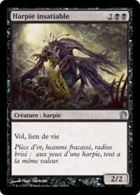 Harpie insatiable, carte Magic THS 92 — extension Theros
