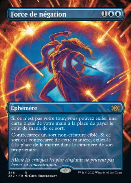Force de négation, carte Magic 2X2 346 — extension Double Masters 2022