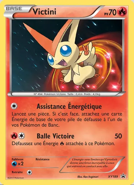 Victini, carte Pokémon XY 189 — extension Promo XY