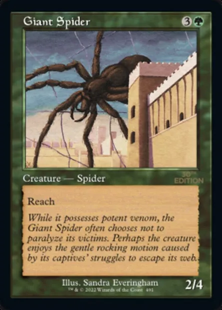 Giant Spider, Magic card 30A 491 — 30th Anniversary Edition set