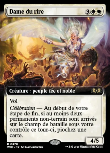 Dame du rire, carte Magic WOE 370 — extension Wilds of Eldraine