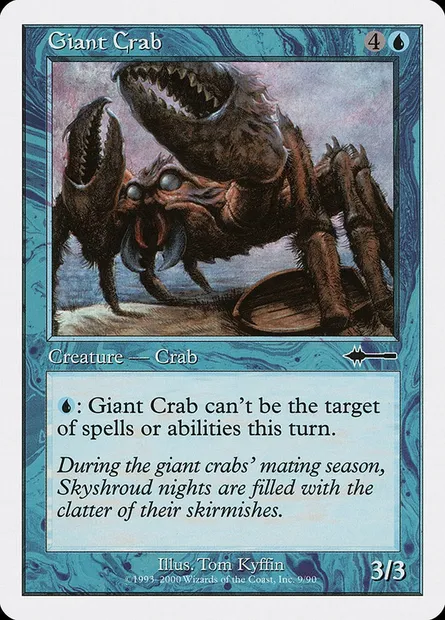 Crabe géant, carte Magic BTD 9 — extension Beatdown Box Set