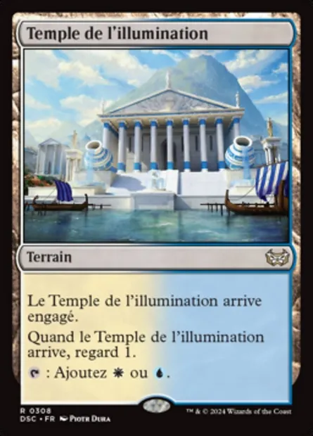 Temple de l'illumination, carte Magic DSC 308 — extension Duskmourn: House of Horror Commander