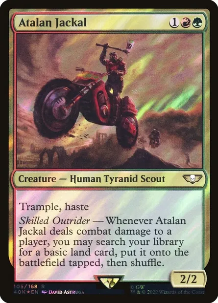 Chacal Atalan, carte Magic 40K 105★ — extension Warhammer 40,000 Commander